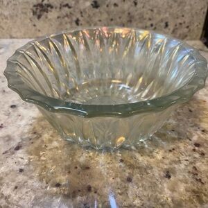 VINTAGE HG Cut Glass Bowl - Marked‎ on bottom - Stunning Design!! 50/60's era